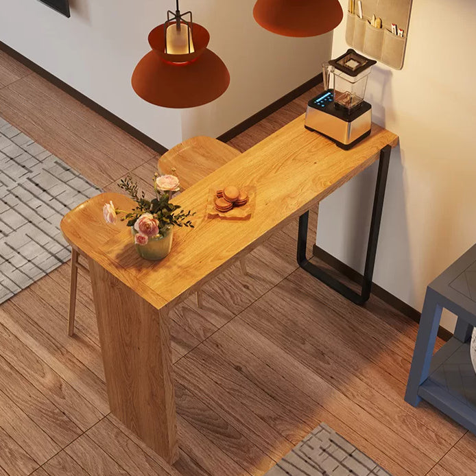 1/2/3 Pieces Modern Rectangular Pub Table Set Wooden Counter Table with Backless Stools Clearhalo 'Bar Furniture' 'furn' 'furn_home_bar_bar_sets' 'Furniture' 'Home Bars & Bar Sets' 'home_bar_bar_sets' 'Kitchen & Dining Furniture' 5957709