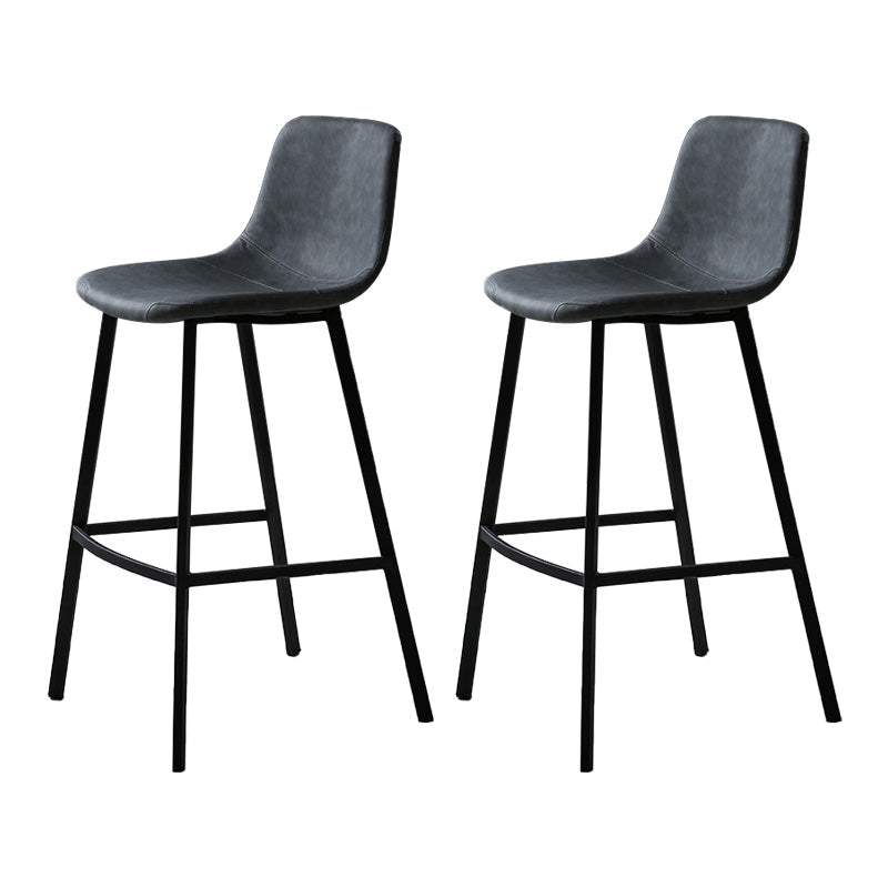 Indoor Glam Pub Set Natural 1/2/3 Pieces Wood and Metal Pub Table Set with Storage Grey 30"H Stools (Set of 2) Clearhalo 'Bar Furniture' 'furn' 'furn_home_bar_bar_sets' 'Furniture' 'Home Bars & Bar Sets' 'home_bar_bar_sets' 'Kitchen & Dining Furniture' 5957728