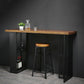 Indoor Glam Pub Set Natural 1/2/3 Pieces Wood and Metal Pub Table Set with Storage Clearhalo 'Bar Furniture' 'furn' 'furn_home_bar_bar_sets' 'Furniture' 'Home Bars & Bar Sets' 'home_bar_bar_sets' 'Kitchen & Dining Furniture' 5957741