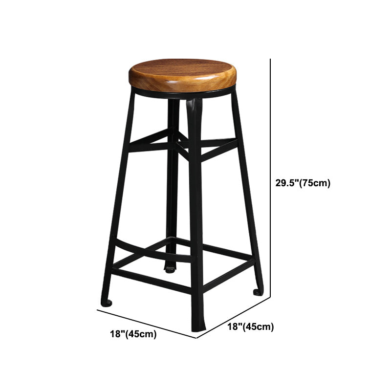 Indoor Glam Pub Set Natural 1/2/3 Pieces Wood and Metal Pub Table Set with Storage Clearhalo 'Bar Furniture' 'furn' 'furn_home_bar_bar_sets' 'Furniture' 'Home Bars & Bar Sets' 'home_bar_bar_sets' 'Kitchen & Dining Furniture' 5957750
