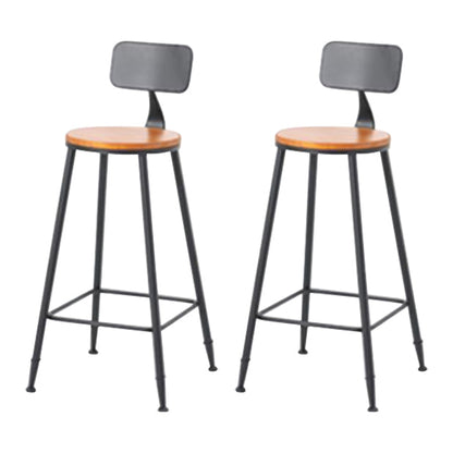 Trestle Solid Wood Counter Set 1/2/5 Pieces Natural Glam Indoor Table and Stool Set Wood 30"H Stools (Set of 2) Clearhalo 'Bar Furniture' 'furn' 'furn_home_bar_bar_sets' 'Furniture' 'Home Bars & Bar Sets' 'home_bar_bar_sets' 'Kitchen & Dining Furniture' 5957755