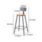 Trestle Solid Wood Counter Set 1/2/5 Pieces Natural Glam Indoor Table and Stool Set Clearhalo 'Bar Furniture' 'furn' 'furn_home_bar_bar_sets' 'Furniture' 'Home Bars & Bar Sets' 'home_bar_bar_sets' 'Kitchen & Dining Furniture' 5957773