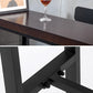 Industrial Rectangular Bar Pub Table Set 1/5 Pcs Solid Wood Top Bar Table with Iron Stools