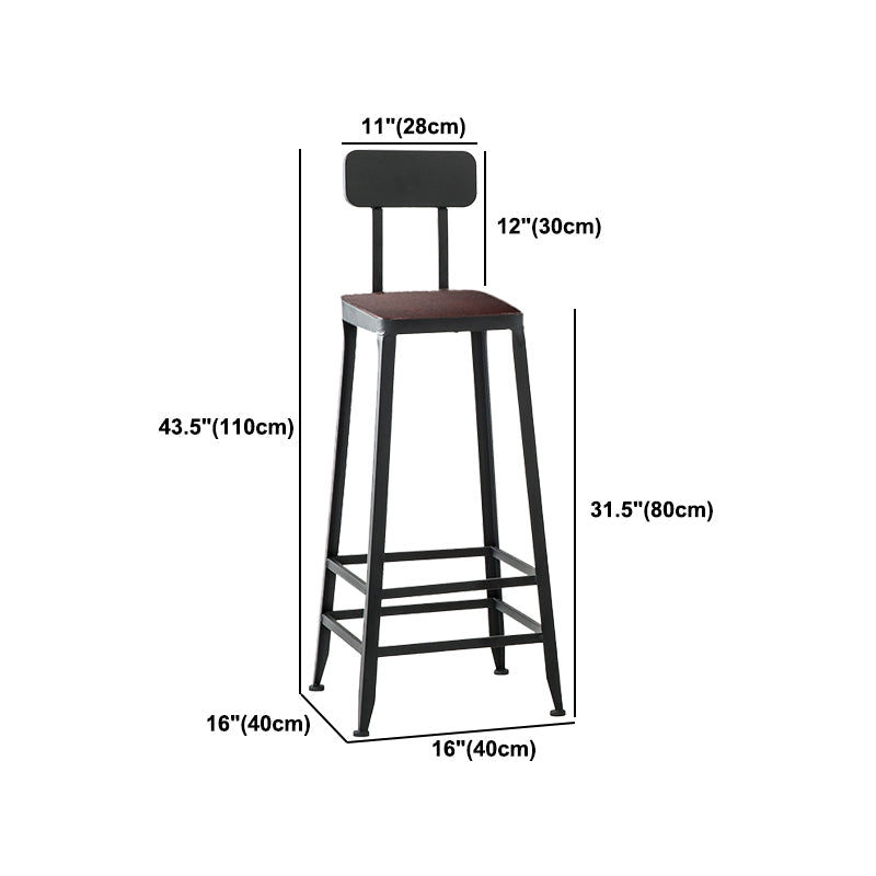 Industrial Rectangular Bar Pub Table Set 1/5 Pcs Solid Wood Top Bar Table with Iron Stools