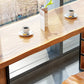 Industrial 1/2/9 Pieces Solid Wood Bar Table Set Fixed Counter Set for Home Use Clearhalo 'Bar Furniture' 'furn' 'furn_home_bar_bar_sets' 'Furniture' 'Home Bars & Bar Sets' 'home_bar_bar_sets' 'Kitchen & Dining Furniture' 5957811