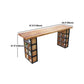 Industrial 1/2/9 Pieces Solid Wood Bar Table Set Fixed Counter Set for Home Use Clearhalo 'Bar Furniture' 'furn' 'furn_home_bar_bar_sets' 'Furniture' 'Home Bars & Bar Sets' 'home_bar_bar_sets' 'Kitchen & Dining Furniture' 5957817