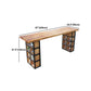 Industrial 1/2/9 Pieces Solid Wood Bar Table Set Fixed Counter Set for Home Use Clearhalo 'Bar Furniture' 'furn' 'furn_home_bar_bar_sets' 'Furniture' 'Home Bars & Bar Sets' 'home_bar_bar_sets' 'Kitchen & Dining Furniture' 5957822
