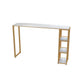 1/3 Pieces Luxurious Rectangular Bar Table Set Artificial Marble Top Pub Table Set