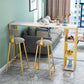 1/3 Pieces Luxurious Rectangular Bar Table Set Artificial Marble Top Pub Table Set