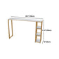 1/3 Pieces Luxurious Rectangular Bar Table Set Artificial Marble Top Pub Table Set