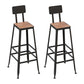 1/2/5 Pieces Modern Rectangular Pub Table Set Artificial Wooden Bistro Table Set Black 30"H Stools (Set of 2) Clearhalo 'Bar Furniture' 'furn' 'furn_home_bar_bar_sets' 'Furniture' 'Home Bars & Bar Sets' 'home_bar_bar_sets' 'Kitchen & Dining Furniture' 5957852