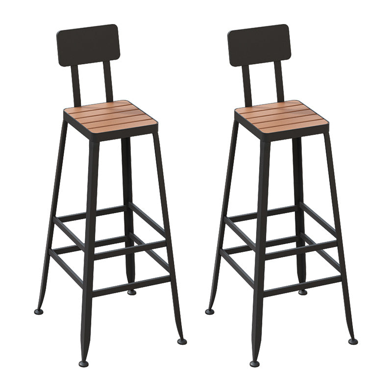 1/2/5 Pieces Modern Rectangular Pub Table Set Artificial Wooden Bistro Table Set Black 30"H Stools (Set of 2) Clearhalo 'Bar Furniture' 'furn' 'furn_home_bar_bar_sets' 'Furniture' 'Home Bars & Bar Sets' 'home_bar_bar_sets' 'Kitchen & Dining Furniture' 5957852