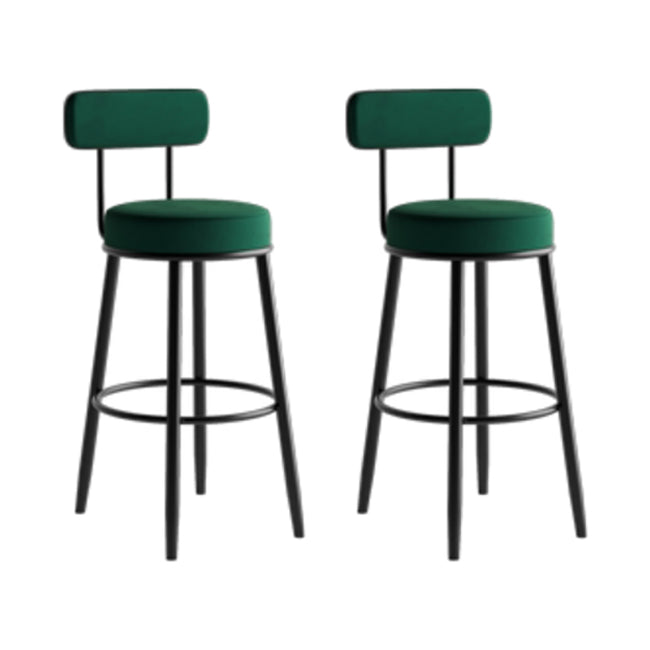 1/2/3 Pieces Round Pub Table Set Modern Stone and Metal Counter Height Set Green 30"H Stools (Set of 2) Clearhalo 'Bar Furniture' 'furn' 'furn_home_bar_bar_sets' 'Furniture' 'Home Bars & Bar Sets' 'home_bar_bar_sets' 'Kitchen & Dining Furniture' 5957878