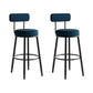 1/2/3 Pieces Round Pub Table Set Modern Stone and Metal Counter Height Set Blue 30"H Stools (Set of 2) Clearhalo 'Bar Furniture' 'furn' 'furn_home_bar_bar_sets' 'Furniture' 'Home Bars & Bar Sets' 'home_bar_bar_sets' 'Kitchen & Dining Furniture' 5957880