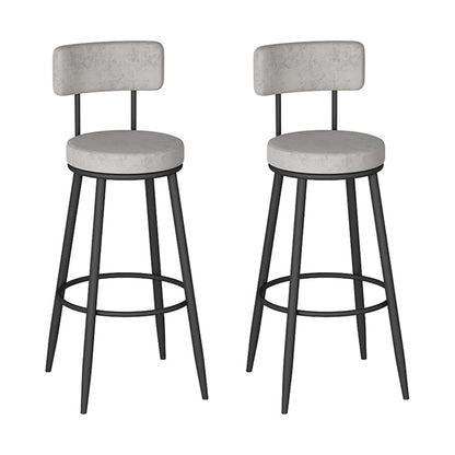 1/2/3 Pieces Round Pub Table Set Modern Stone and Metal Counter Height Set Grey 30"H Stools (Set of 2) Clearhalo 'Bar Furniture' 'furn' 'furn_home_bar_bar_sets' 'Furniture' 'Home Bars & Bar Sets' 'home_bar_bar_sets' 'Kitchen & Dining Furniture' 5957882