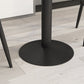 1/2/3 Pieces Round Pub Table Set Modern Stone and Metal Counter Height Set Clearhalo 'Bar Furniture' 'furn' 'furn_home_bar_bar_sets' 'Furniture' 'Home Bars & Bar Sets' 'home_bar_bar_sets' 'Kitchen & Dining Furniture' 5957885