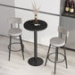 1/2/3 Pieces Round Pub Table Set Modern Stone and Metal Counter Height Set 3 Pieces: Black Table, 2 Gray Stools Clearhalo 'Bar Furniture' 'furn' 'furn_home_bar_bar_sets' 'Furniture' 'Home Bars & Bar Sets' 'home_bar_bar_sets' 'Kitchen & Dining Furniture' 5957886