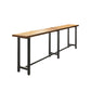 Indoor Bar Table Set Pine Solid Wood 1/7 Pcs Iron Base Bar Table and Stools Clearhalo 'Bar Furniture' 'furn' 'furn_home_bar_bar_sets' 'Furniture' 'Home Bars & Bar Sets' 'home_bar_bar_sets' 'Kitchen & Dining Furniture' 5957896