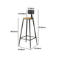 Indoor Bar Table Set Pine Solid Wood 1/7 Pcs Iron Base Bar Table and Stools Clearhalo 'Bar Furniture' 'furn' 'furn_home_bar_bar_sets' 'Furniture' 'Home Bars & Bar Sets' 'home_bar_bar_sets' 'Kitchen & Dining Furniture' 5957907