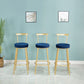 Fixed Table Counter Set 1/3/4 Pieces Glam Style Sintered Stone Bar Table Set for Home Use
