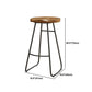 Juego de mesa de Pub rectangular moderna de 1/4/5/6 piezas, mesa de mostrador de madera con taburetes sin respaldo