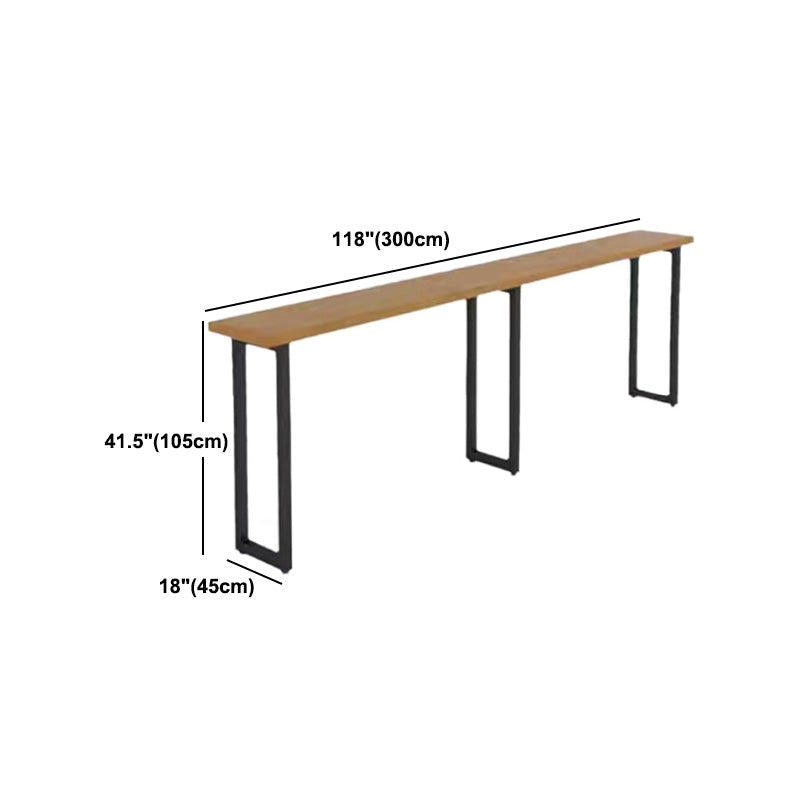 Juego de mesa de Pub rectangular moderna de 1/4/5/6 piezas, mesa de mostrador de madera con taburetes sin respaldo