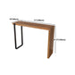 Juego de mesa de bar rectangular para interiores, mesa de bar de madera maciza de 1/3 piezas con taburete de bar sin respaldo