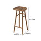 Juego de mesa de bar rectangular para interiores, mesa de bar de madera maciza de 1/3 piezas con taburete de bar sin respaldo