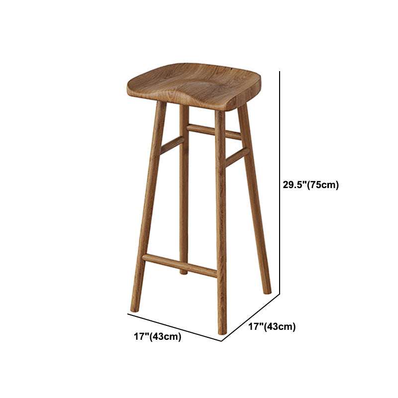 Juego de mesa de bar rectangular para interiores, mesa de bar de madera maciza de 1/3 piezas con taburete de bar sin respaldo