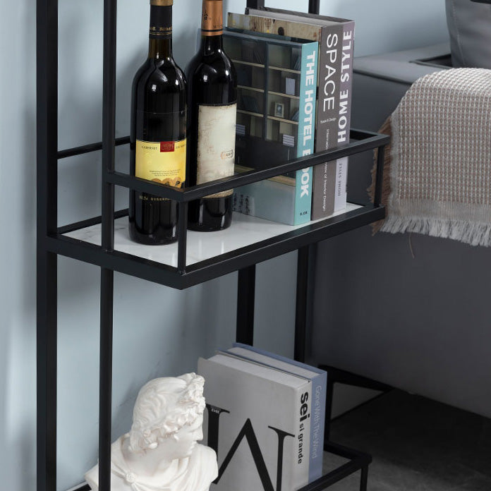 Contemporary Stone Bar Table Set 1/3 Pcs Metal Base Bar Table with Adjustable Stools Clearhalo 'Bar Furniture' 'furn' 'furn_home_bar_bar_sets' 'Furniture' 'Home Bars & Bar Sets' 'home_bar_bar_sets' 'Kitchen & Dining Furniture' 5957984