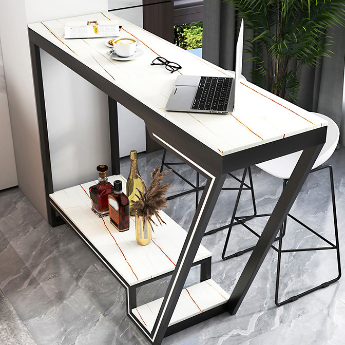 Juego de mesa de Bar para balcón, barra casera de Metal de estilo magnífico con taburetes de pie, 1/2/3 piezas