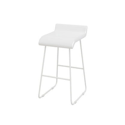 1/5 Pieces Geometric Bar Table Set Modern Wooden Home Table with Foot Bar Stools White 30"H Stool (Single) Clearhalo 'Bar Furniture' 'furn' 'furn_home_bar_bar_sets' 'Furniture' 'Home Bars & Bar Sets' 'home_bar_bar_sets' 'Kitchen & Dining Furniture' 5958046
