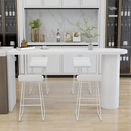 1/5 Pieces Geometric Bar Table Set Modern Wooden Home Table with Foot Bar Stools Clearhalo 'Bar Furniture' 'furn' 'furn_home_bar_bar_sets' 'Furniture' 'Home Bars & Bar Sets' 'home_bar_bar_sets' 'Kitchen & Dining Furniture' 5958048