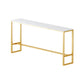 1/7/9/11 Pieces Rectangular Bar Set Gorgeous Style Marble Table with Bar Stools White 118"L x 16"W Clearhalo 'Bar Furniture' 'furn' 'furn_home_bar_bar_sets' 'Furniture' 'Home Bars & Bar Sets' 'home_bar_bar_sets' 'Kitchen & Dining Furniture' 5958067