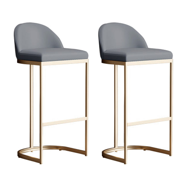 Glam Style Bar Table Set 1/2/5 Pieces Rectangle Bar Table with High Stools for Kitchen Grey 26"H Stools (Set of 2) Clearhalo 'Bar Furniture' 'furn' 'furn_home_bar_bar_sets' 'Furniture' 'Home Bars & Bar Sets' 'home_bar_bar_sets' 'Kitchen & Dining Furniture' 5958087
