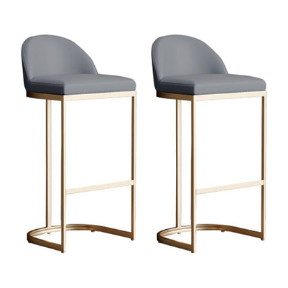 Glam Style Bar Table Set 1/2/5 Pieces Rectangle Bar Table with High Stools for Kitchen Grey 26"H Stools (Set of 2) Clearhalo 'Bar Furniture' 'furn' 'furn_home_bar_bar_sets' 'Furniture' 'Home Bars & Bar Sets' 'home_bar_bar_sets' 'Kitchen & Dining Furniture' 5958087
