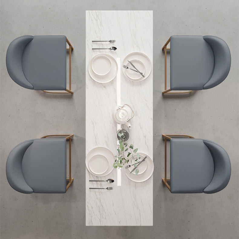 Glam Style Bar Table Set 1/2/5 Pieces Rectangle Bar Table with High Stools for Kitchen Clearhalo 'Bar Furniture' 'furn' 'furn_home_bar_bar_sets' 'Furniture' 'Home Bars & Bar Sets' 'home_bar_bar_sets' 'Kitchen & Dining Furniture' 5958097