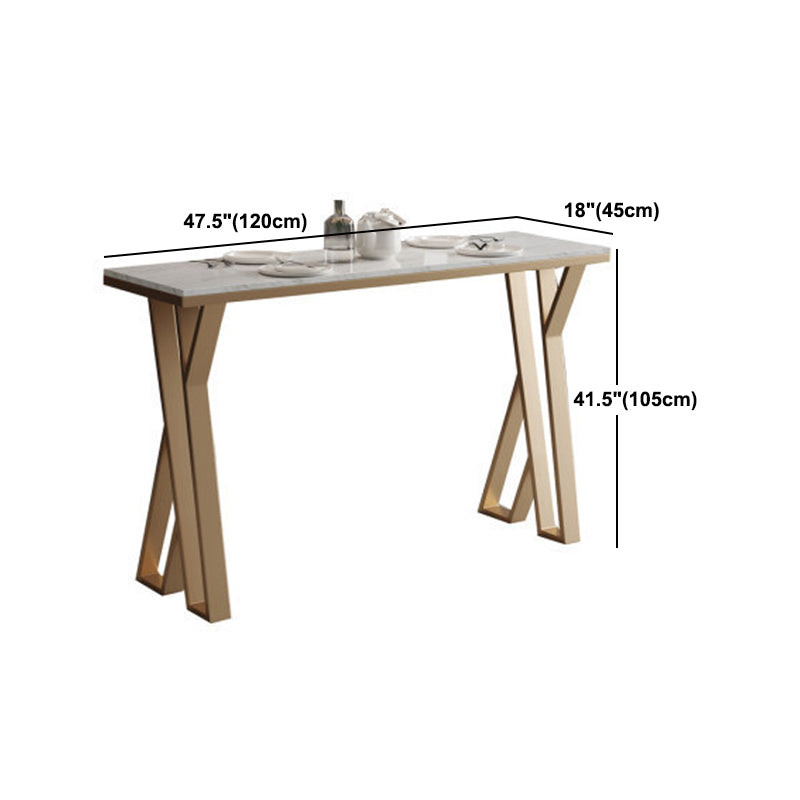 Glam Style Bar Table Set 1/2/5 Pieces Rectangle Bar Table with High Stools for Kitchen Clearhalo 'Bar Furniture' 'furn' 'furn_home_bar_bar_sets' 'Furniture' 'Home Bars & Bar Sets' 'home_bar_bar_sets' 'Kitchen & Dining Furniture' 5958099