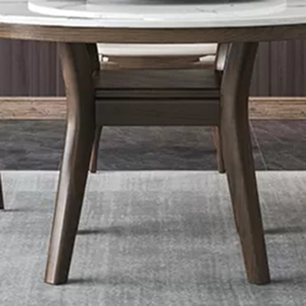 Ensemble de table ronde rotatif moderne 1/4/5/6/7 pièces artificiel marbre supérieur table ronde