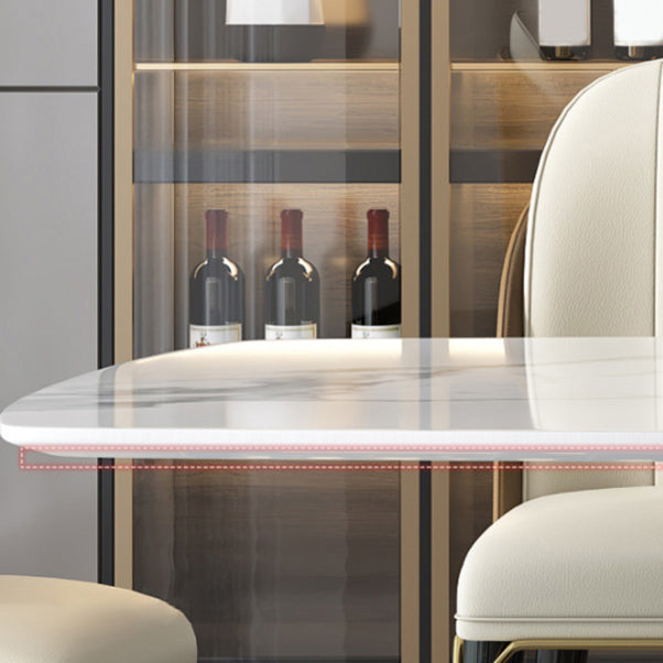 Ensemble de table rectangle de style contemporain 1/5/6/7 Pièces Pièces Ensemble de restauration pour la maison