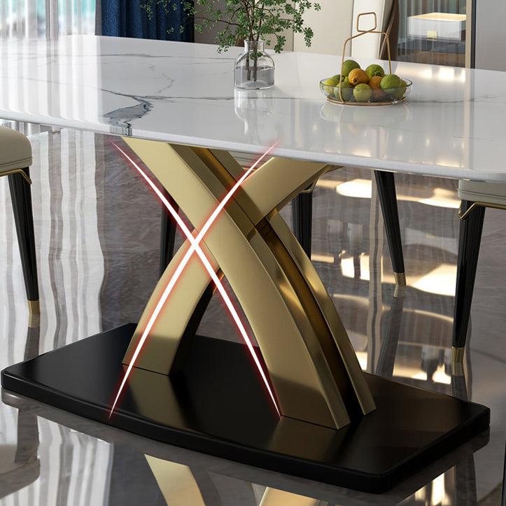 Ensemble de table rectangle de style contemporain 1/5/6/7 Pièces Pièces Ensemble de restauration pour la maison