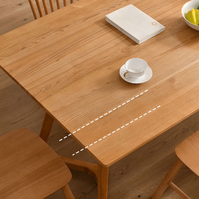 Ensemble de table à manger moderne 1/2/4/7 Table à manger en bois massif PCS avec chaises Windsor