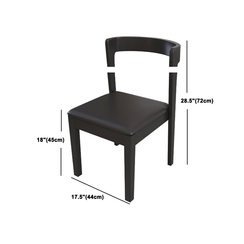 Industrial 1/2/7/9 Pièces Rectangle Ensemble de salle à manger en bois massif Table de table à manger en noir ensemble en noir