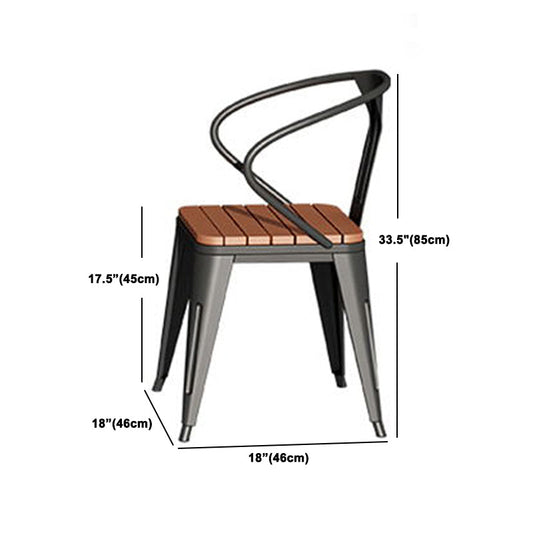 コンテンポラリースタイルの木製テーブルセット1/2/3/5/7ピースメタルチェア付きダイニングセット