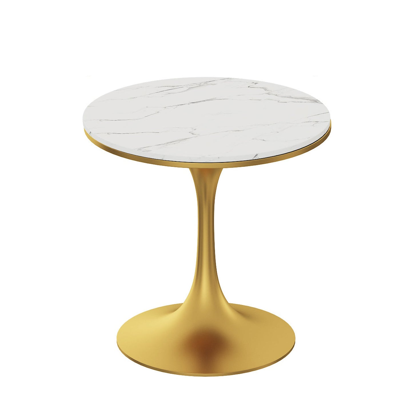 Contemporary Round Table Set 1/2/3/4/5 Pieces Dining Set for Kitchen