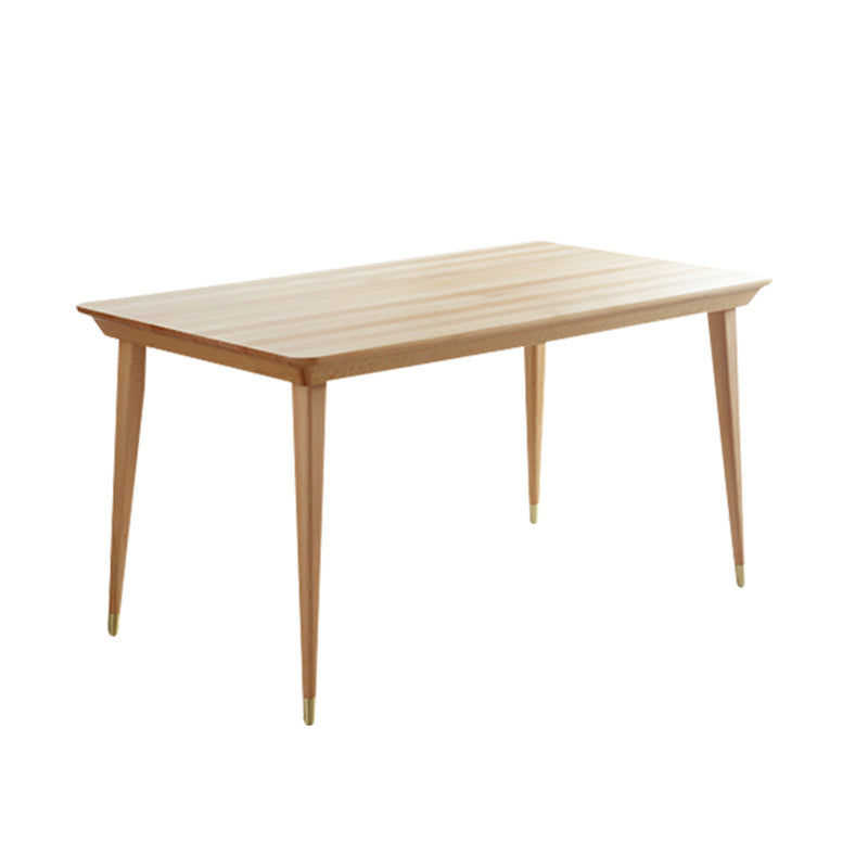 Ensemble de restauration rectangulaire moderne 1/2/5/7 Pieces Table à manger en bois massif avec chaises