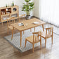 Ensemble de restauration rectangulaire moderne 1/2/5/7 Pieces Table à manger en bois massif avec chaises