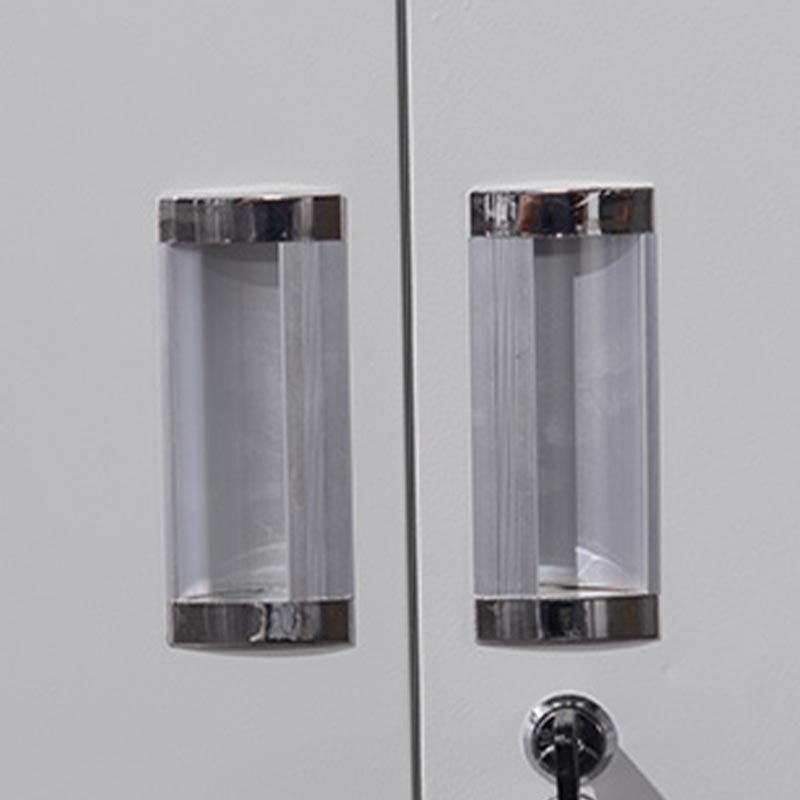 Modern White Storage Cabinet with Hinged Door Metal Cabinet for Bathroom Clearhalo 'Armoires & Wardrobes' 'armoires_wardrobes' 'Bedroom Furniture' 'furn' 'furn_armoires_wardrobes' 'Furniture' 5958429