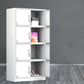 Modern White Storage Cabinet with Hinged Door Metal Cabinet for Bathroom Clearhalo 'Armoires & Wardrobes' 'armoires_wardrobes' 'Bedroom Furniture' 'furn' 'furn_armoires_wardrobes' 'Furniture' 5958434