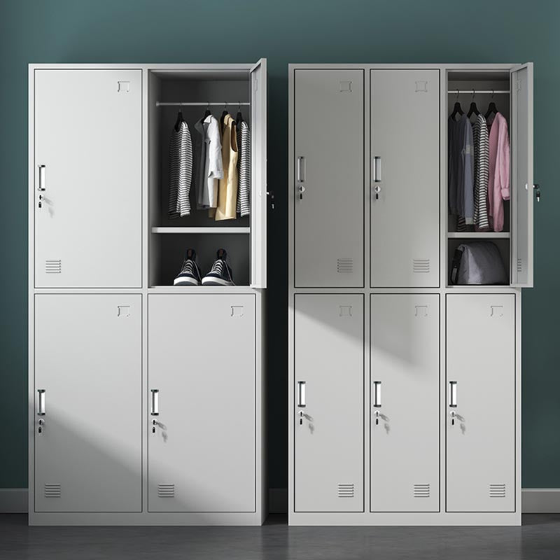 Modern scharnierende garderobe Armoire stalen garderobe kast voor slaapkamer